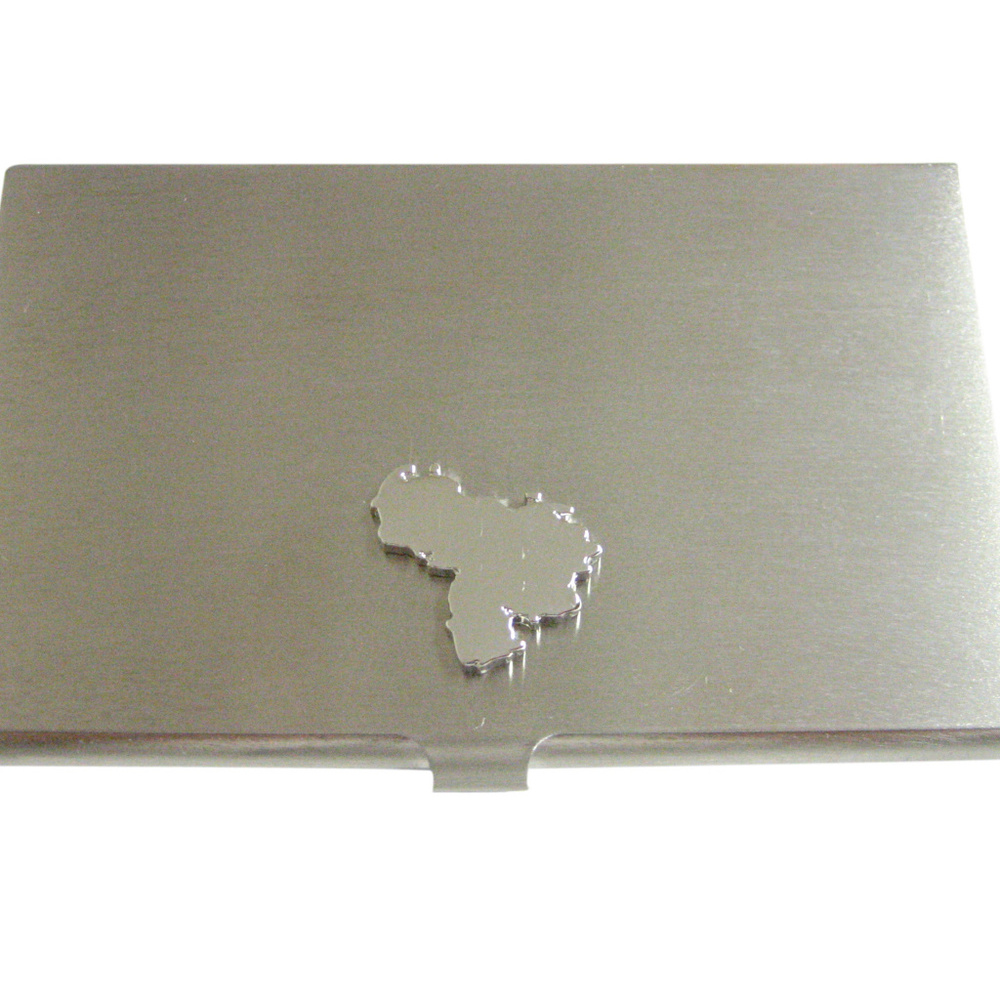 Venezuela Map Shape Business Card Holder